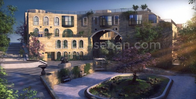 Progetto edilizio nuovo Livello del giardino Gerusalemme