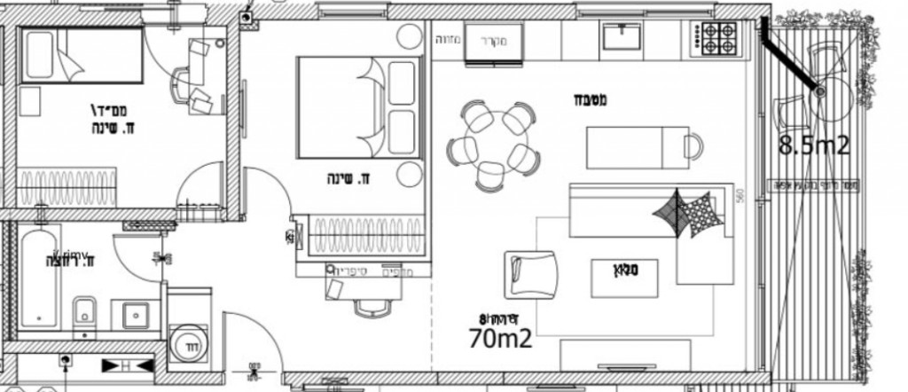 דירה 3 חדרים תל אביב רוטשילד 291-IBL-665