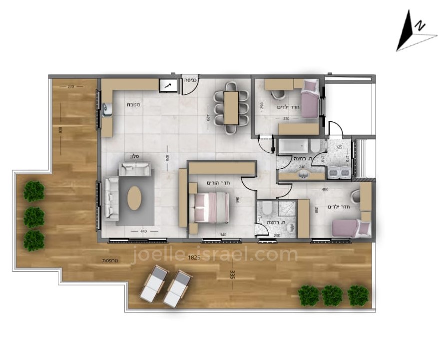Apartment 5 Rooms Netanya City center 316-IBL-1507