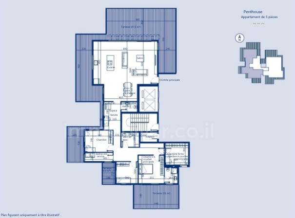 Penthouse 5 Rooms Netanya Nat 600 368-IBL-370