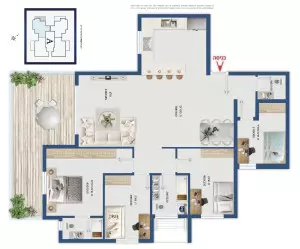 Mini-Penthouse 5 rooms Ashdod Marina