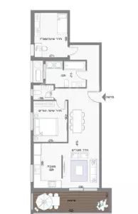 Apartment 2 rooms Bat yam Bat yam