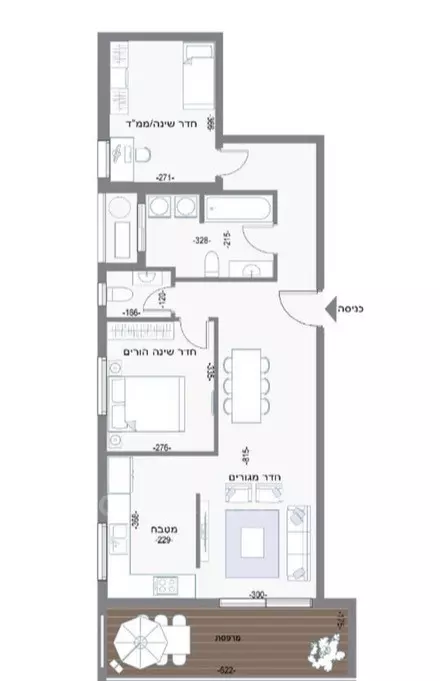 Apartment 3 rooms Bat yam Bat yam 210-IBL-2116