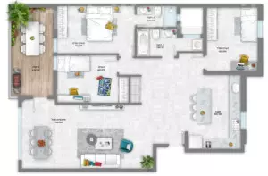 Departamento 4 habitaciones Ashdod Alef