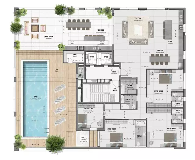 Planta baja 4 habitaciones Ashdod Marina