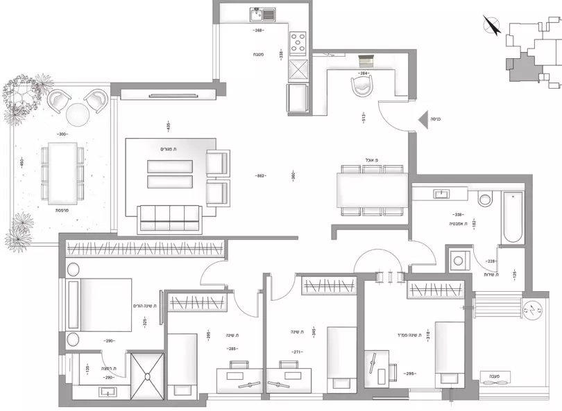 Departamento 5 habitaciones Bat yam Bat yam 342-IBL-6859