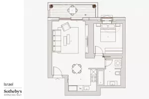 דירה 2 חדרים תל אביב מרכז העיר