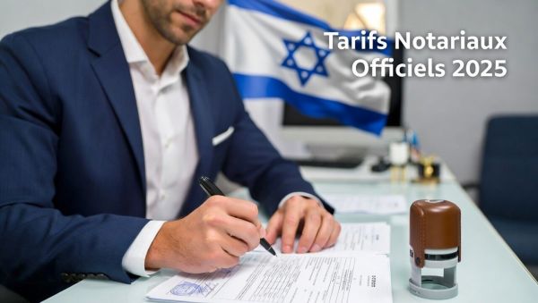 Tarifs Notariaux pour 2026 en Israël – Barème Officiel Mis à Jour