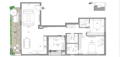 Penthouse 3br new top location