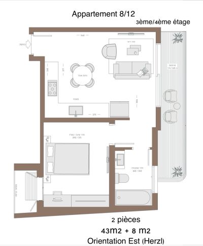 с террасой,в новостройке,новостройка,Эксклюзивный проект,После ремонта
