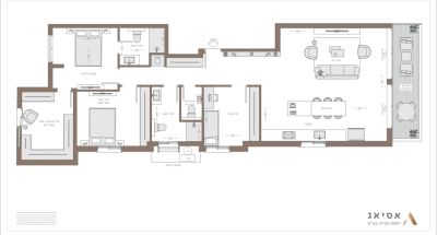 En el centro,con terraza,en un edificio nuevo,Grande,Proyecto de calidad