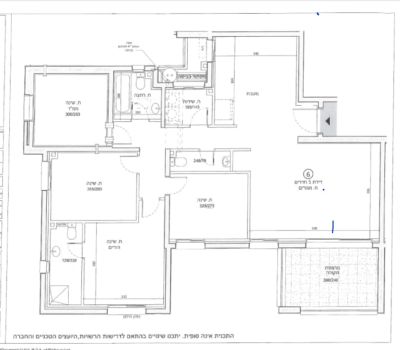 Beautiful new 4-room apartment with park view