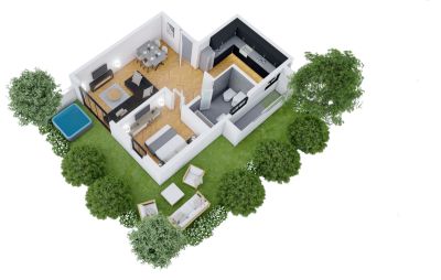 Magnifique 2 pièces en rez-de-jardin – Jardin privatif de 50 m²