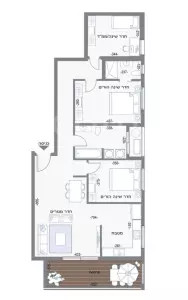 Appartamento 4 stanze Bat yam Bat yam