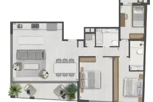 Appartamento 4 stanze Tel Aviv Kerem Hatemanim