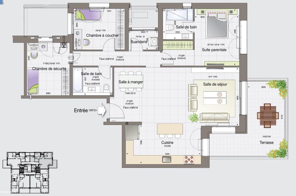 Appartement 5 pièces Ashdod City 210-IBL-1767