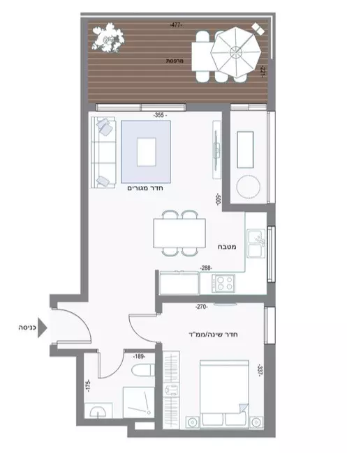 Apartment 4 rooms Bat yam Bat yam 210-IBL-2117