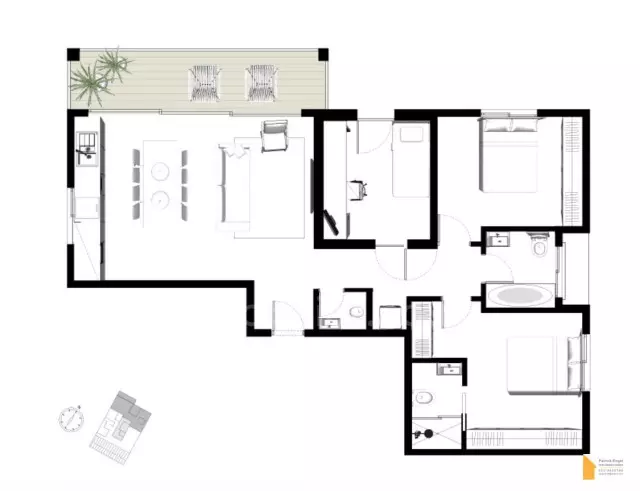 Apartment 4 rooms Tel Aviv City center