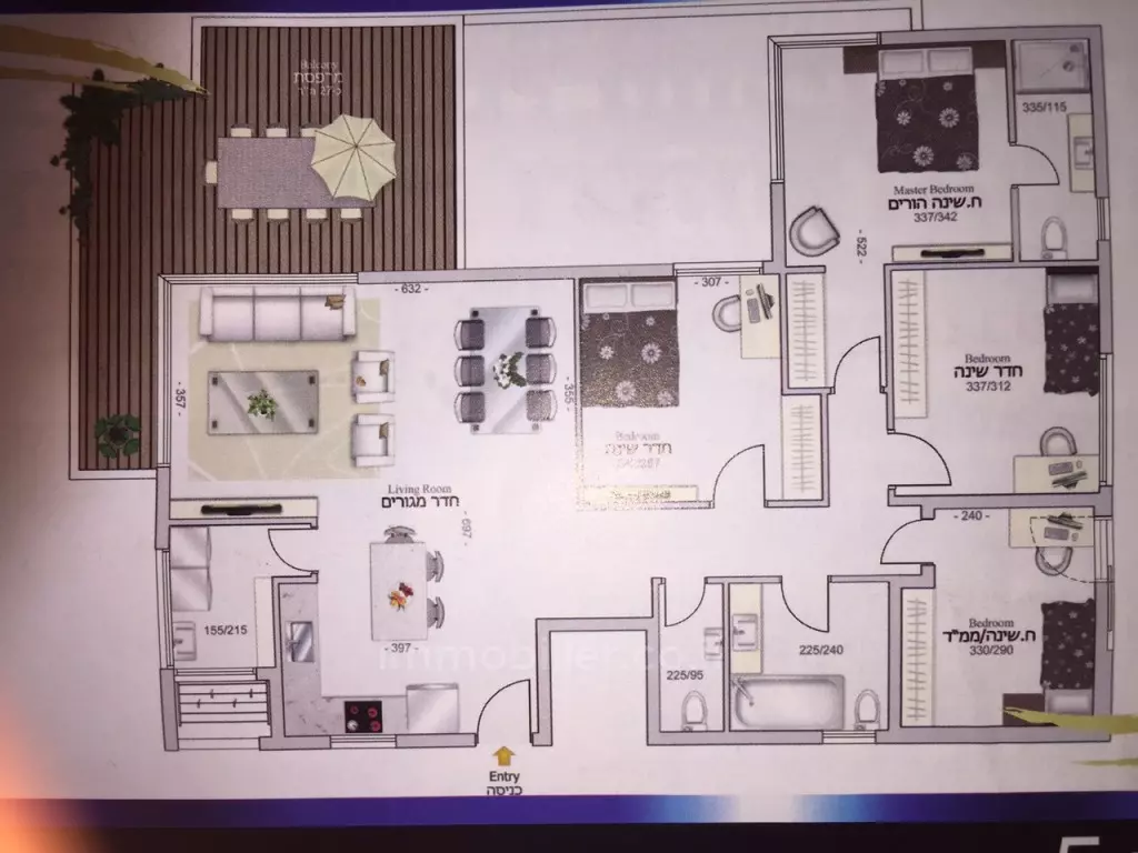 Appartamento 5 stanze Eilat Shachamon 6 288-IBL-152