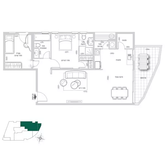 Квартира 3 комнат Ramat Gan Ramat gan 342-IBL-6268