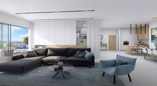 דירה 4 חדרים הרצליה מרכז העיר 342-IBL-6358