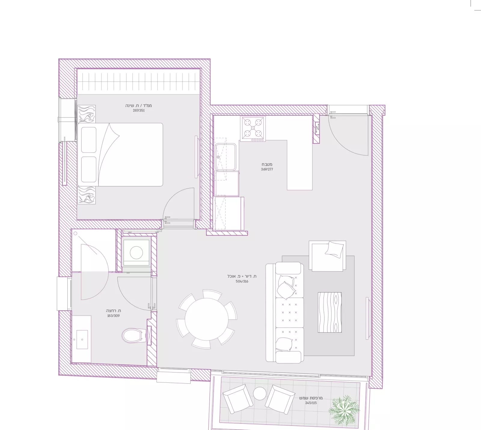 דירה 2 חדרים תל אביב פלורנטין 342-IBL-6382