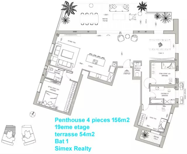 Attico 4 stanze Gerusalemme Kiryat Yovel