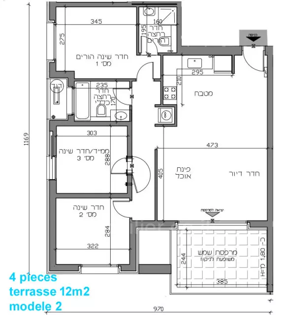 Квартира 4 комнат Иерусалим Kiryat Yovel