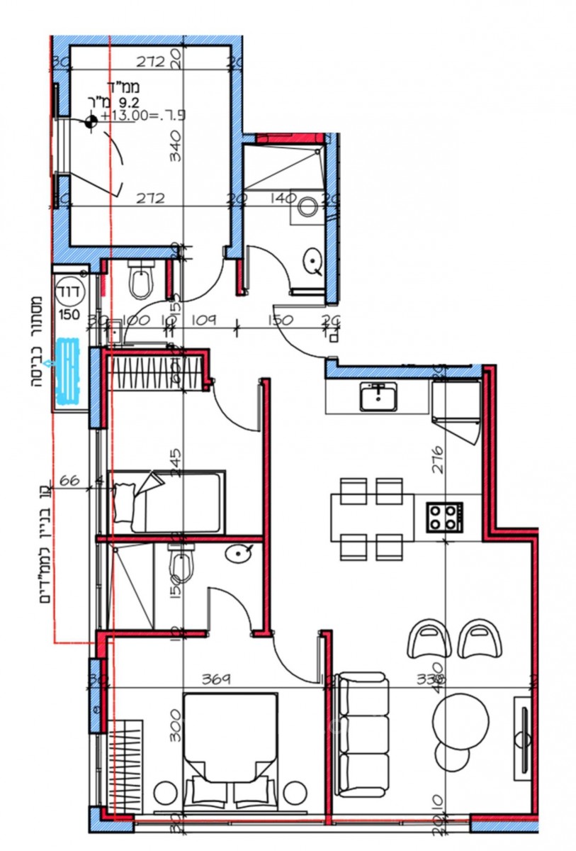 Appartement 3.5 pièces Tel Aviv Habima 457-IBL-1031