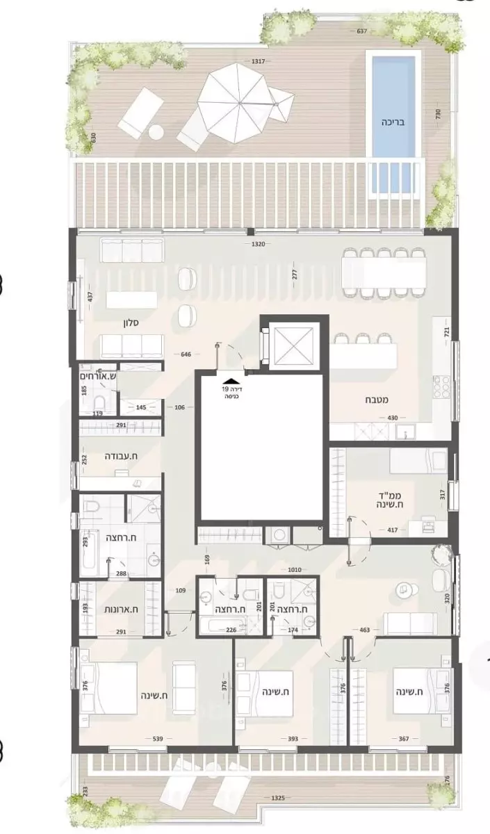 Attico 7 stanze Tel Aviv Hatsafon hayachan 457-IBL-1544