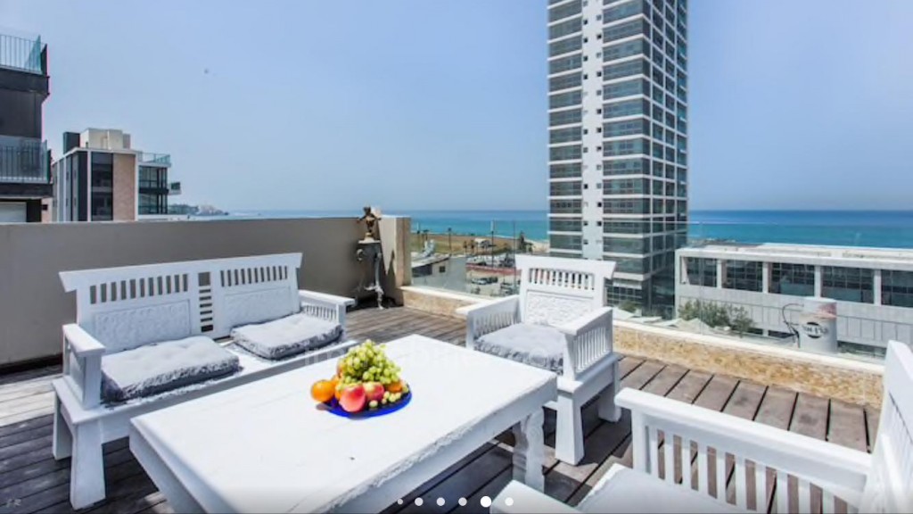 Duplex-Penthouse 4.5 pièces Tel Aviv 1ere ligne mer 457-IBL-668