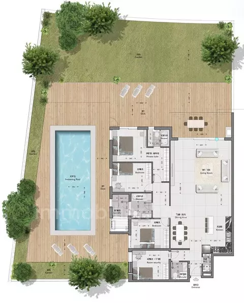 דירה 4 חדרים אשדוד מרינה 511-IBL-1432