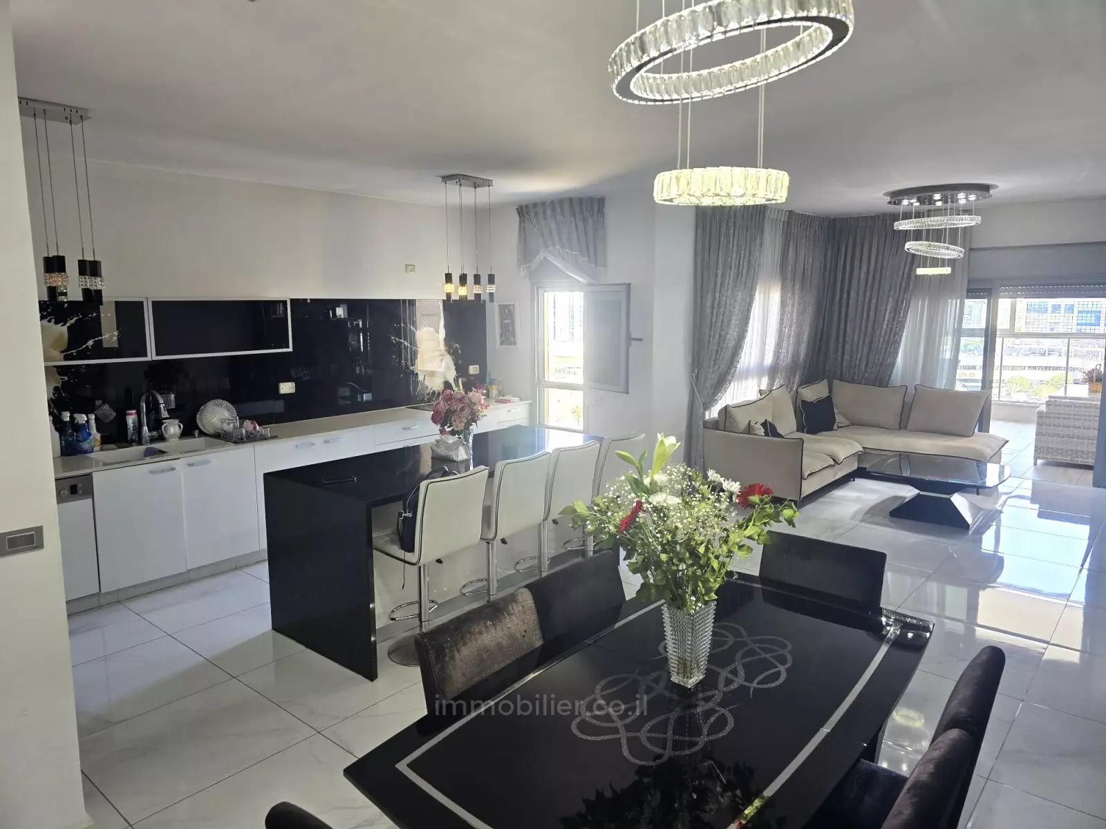 Apartamento 4 cômodos Ashdod Mar 511-IBL-1793