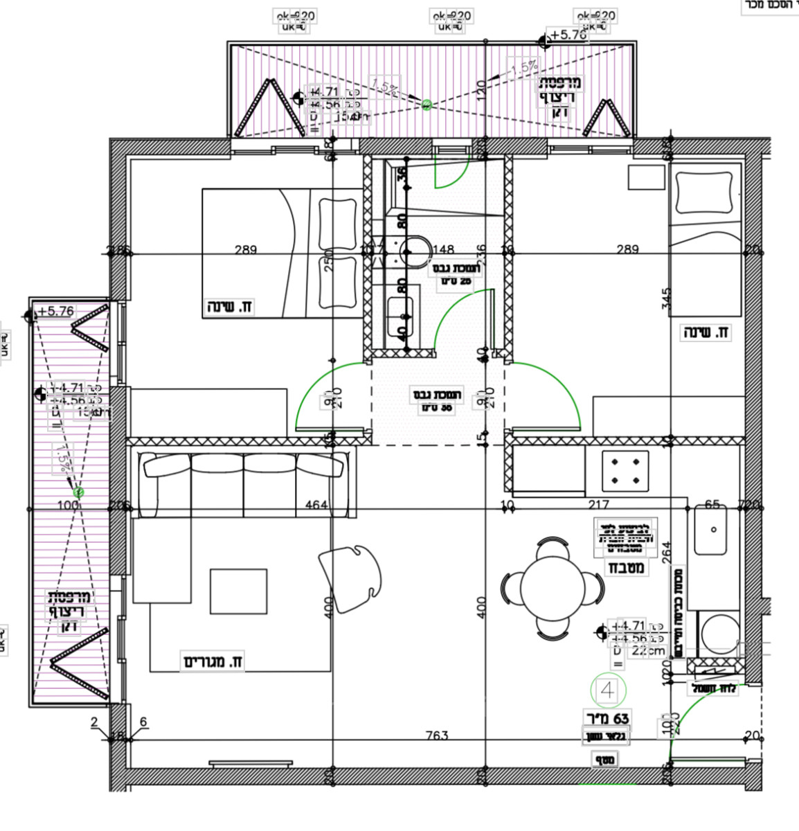 Quartier résidentiel À vendre - appartement 3 piÈces au cŒur de neve tzedek