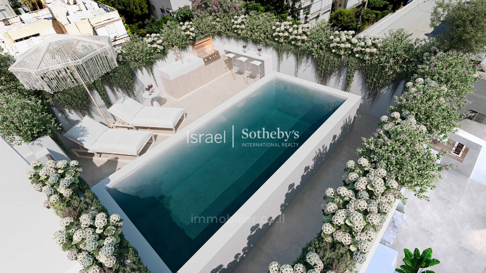 Wohnquartier Penthouse flambant neuf occupant tout un etage au centre de tel aviv