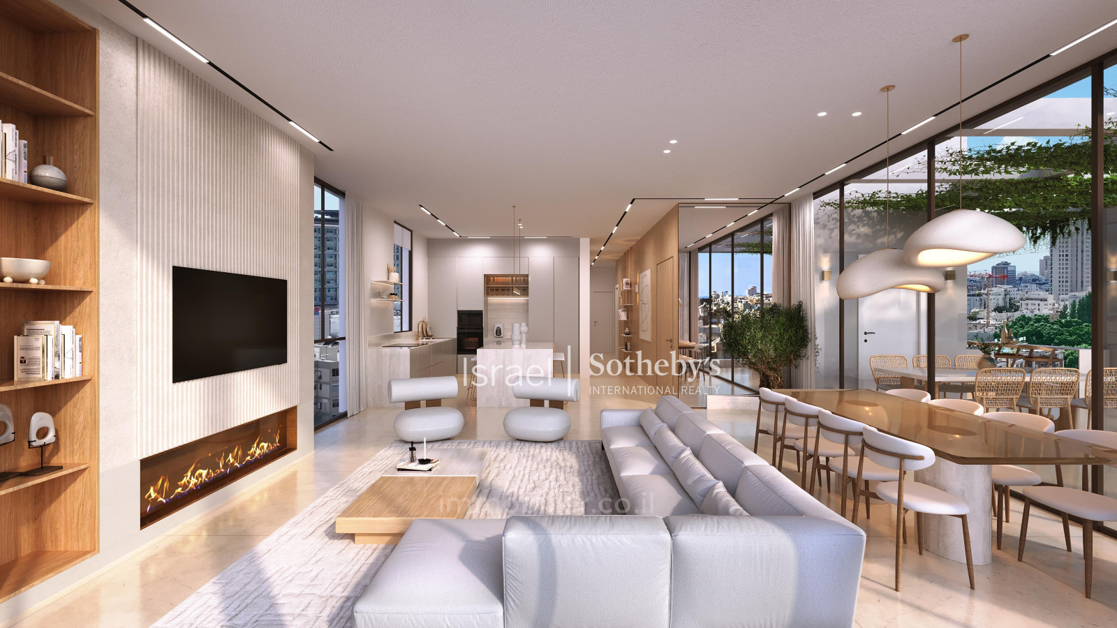 Wohnquartier Penthouse flambant neuf occupant tout un etage au centre de tel aviv