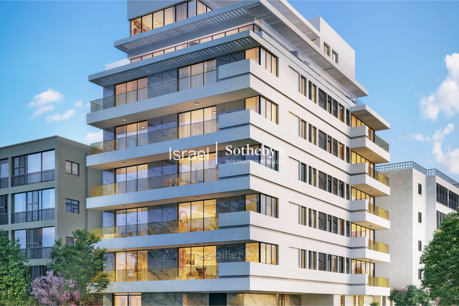 Wohnquartier Penthouse flambant neuf occupant tout un etage au centre de tel aviv