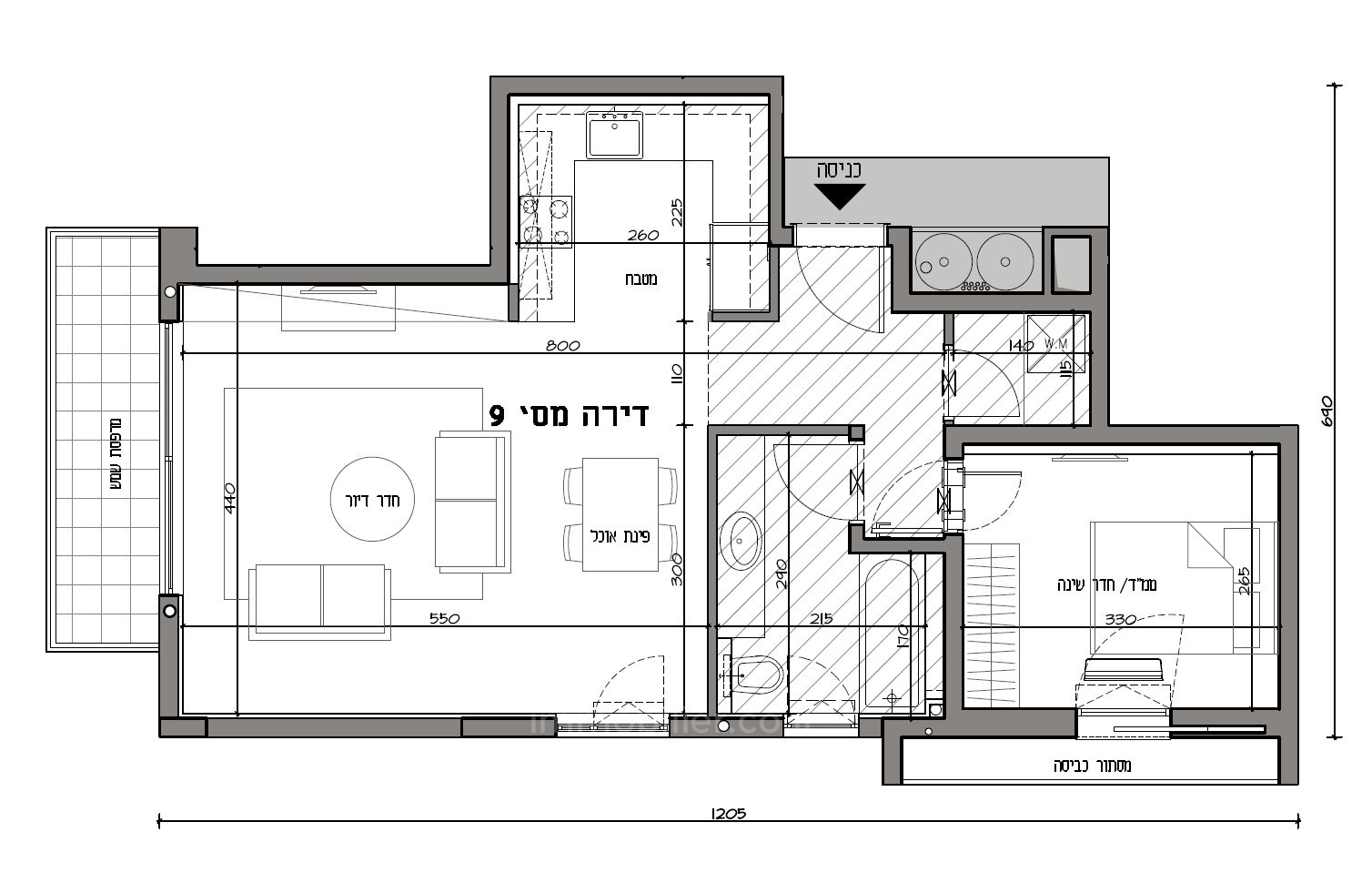 Wohnviertel Superbe 2 pieces avec parking balcon et cave rue shenkin