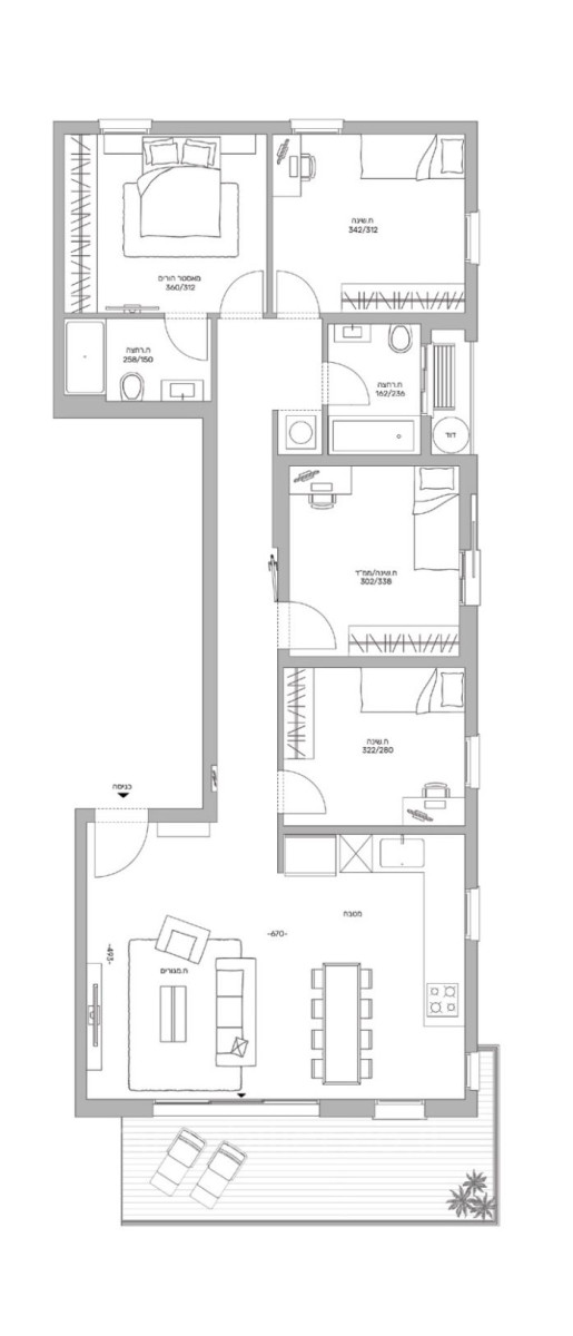 Quartier résidentiel Superbe 5 pieces dans un projet neuf rue louis marshall a cote de kikar milano