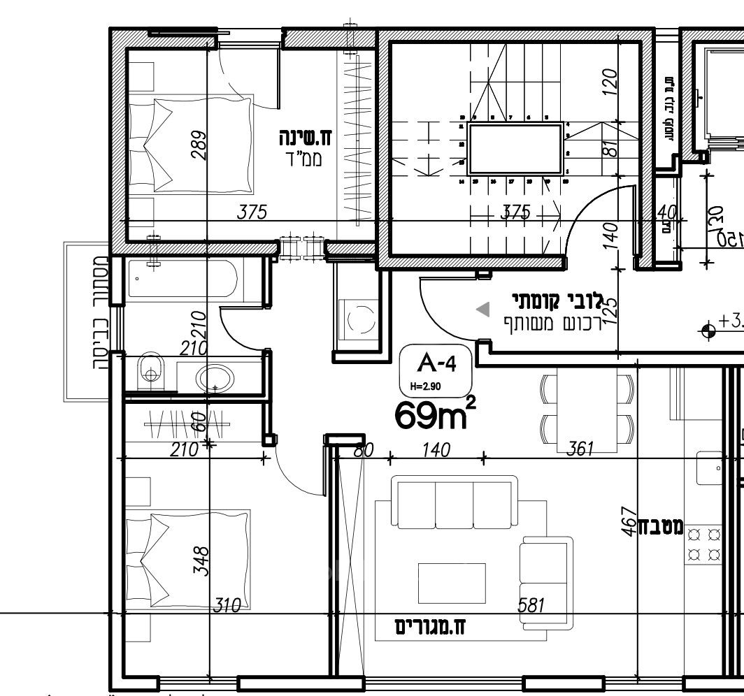 Wohnquartier A vendre appartement 3 pieces rue lapin tel aviv immeuble neuf apres tama 300m de la mer vue degagee