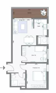 דירה 2 חדרים בת ים בת ים