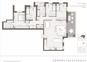 Apartamento 5 cômodos Jerusalém Arnona