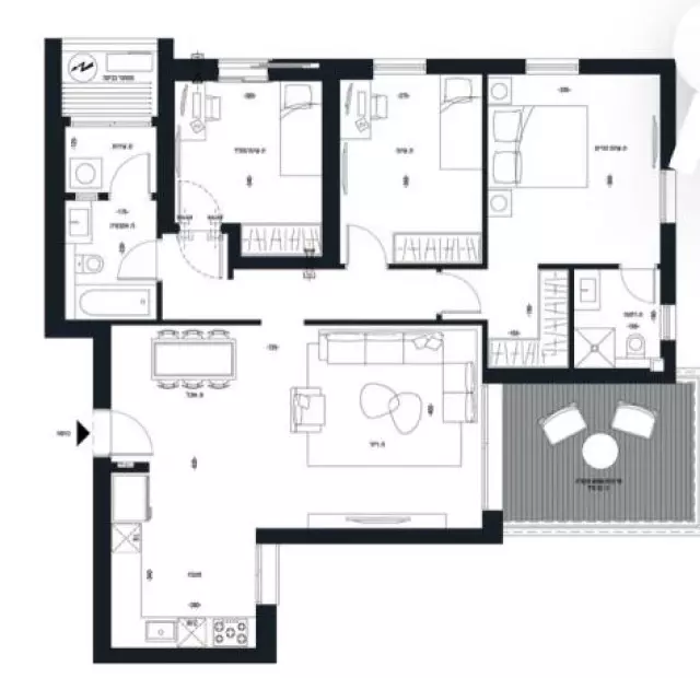 Apartamento 3 cômodos Bat yam Bat yam