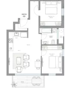 Apartamento 3 cômodos Tel Aviv Dizengof