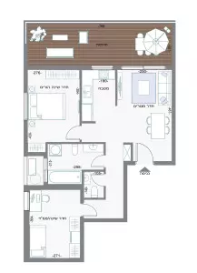 Minicobertura 3 cômodos Bat yam Bat yam