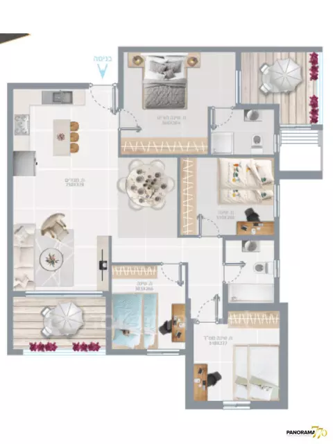 Квартира 4 комнат Ashdod He